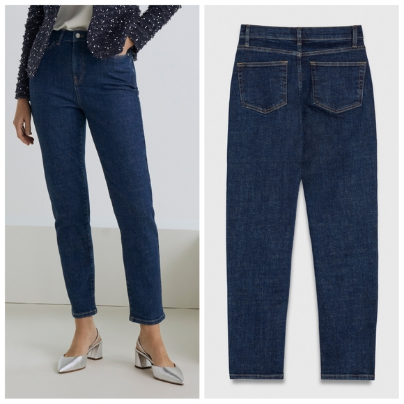 THE FOLD Shoreditch Stretch Cotton Slim-Leg Jeans - Picture 1 of 9